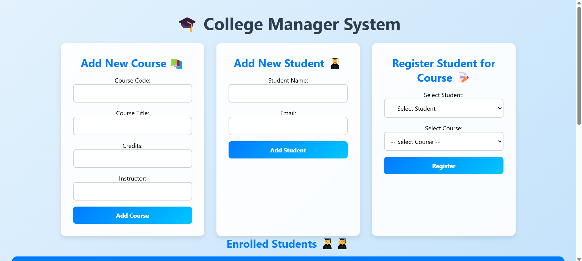 College Management System