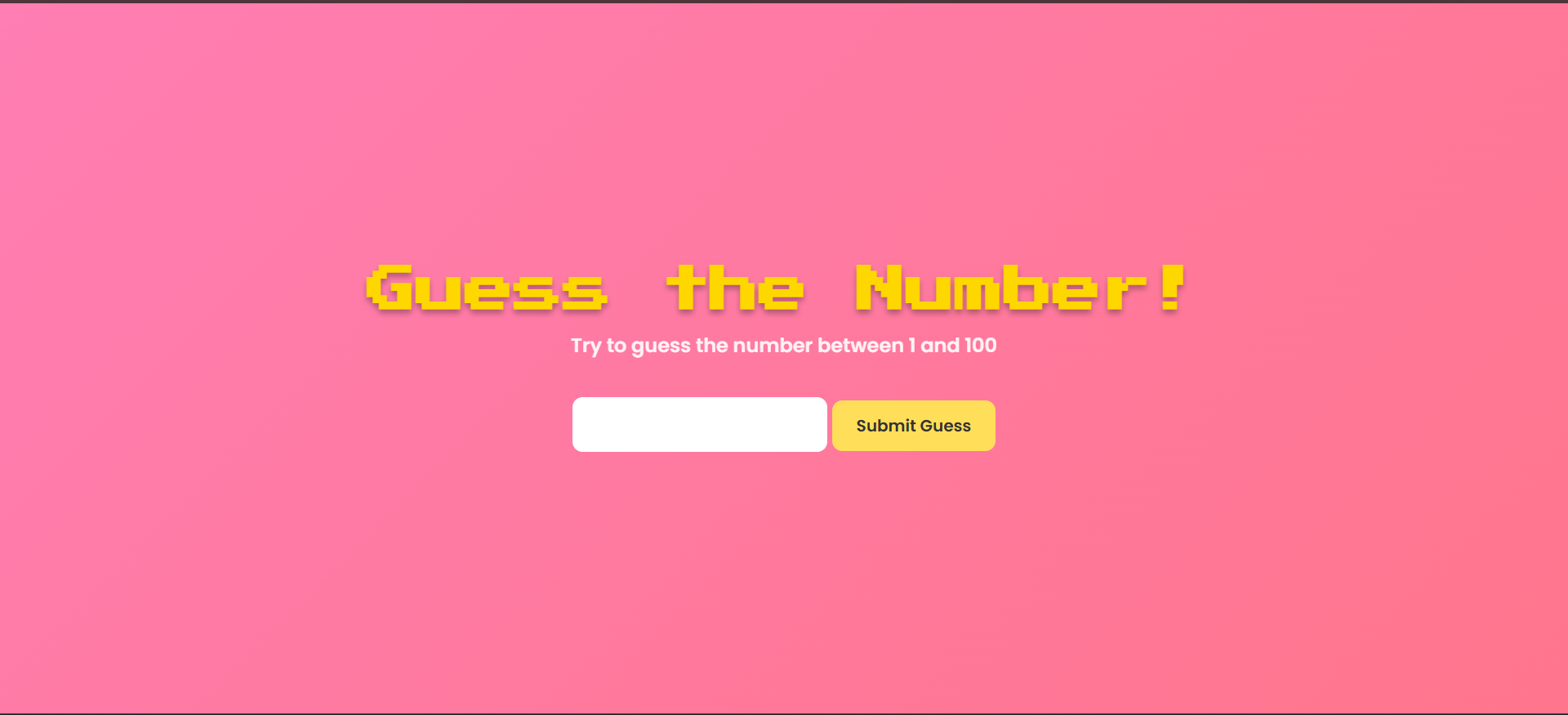 Guess The Number Game